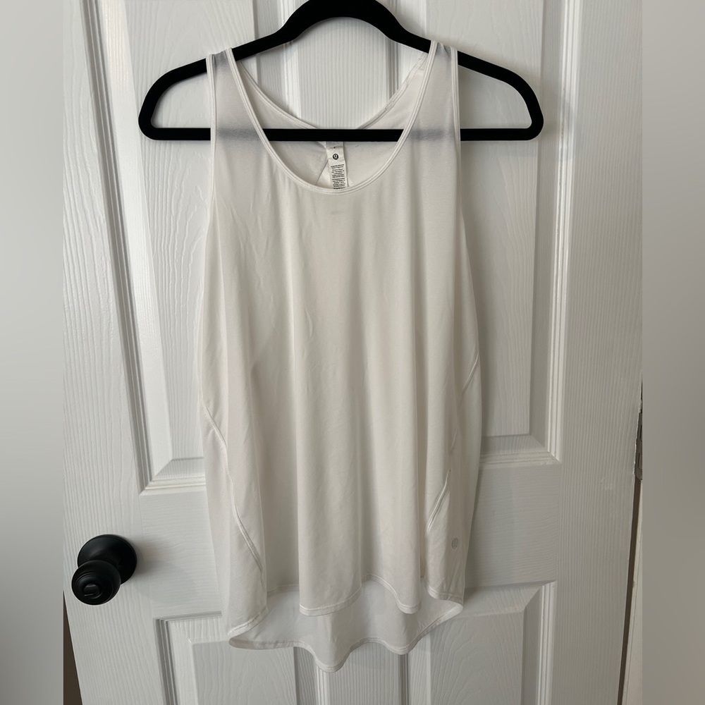 Lululemon Athletica White Racerback Tank